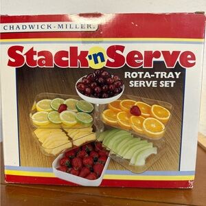 Stack'n Serve Rota-Tray Set - Clear